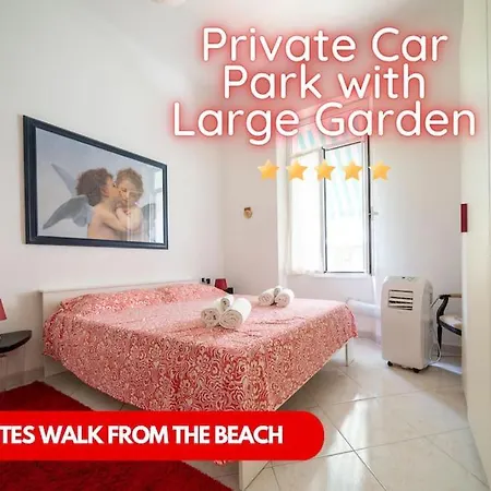 Apartment 300m Dal Mare, 10 Min Dalla Stazione Con Giardino Bordighera