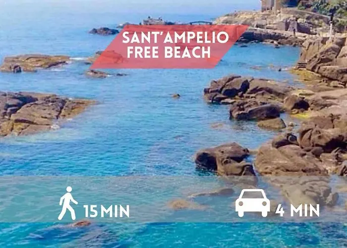 Apartamento 300m Dal Mare, 10 Min Dalla Stazione Con Giardino Bordighera